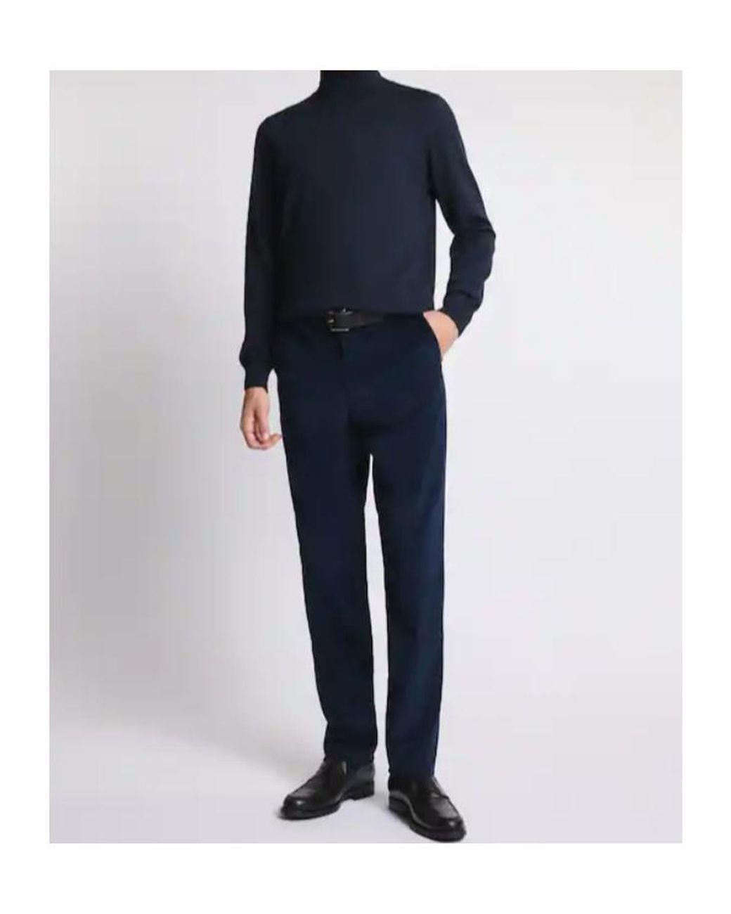 Fay Blue Turtleneck Knitwear for men