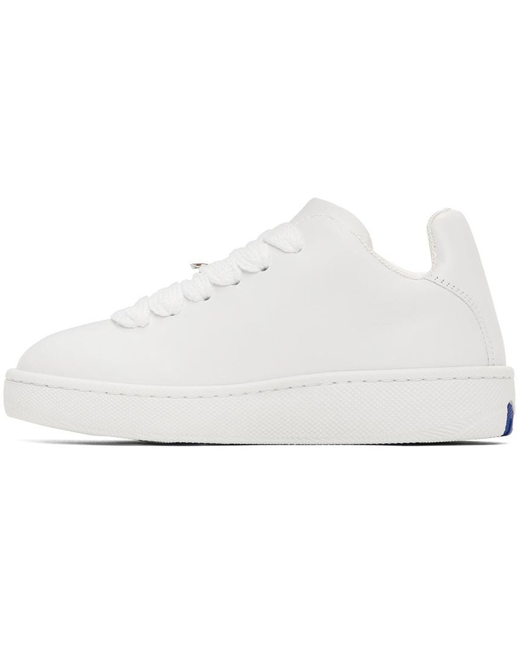 Burberry White Ekd Embossed Box Low-Top Sneakers