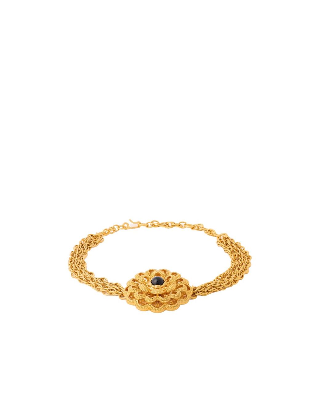 Chloé Metallic Multi-Strand Choker Necklace