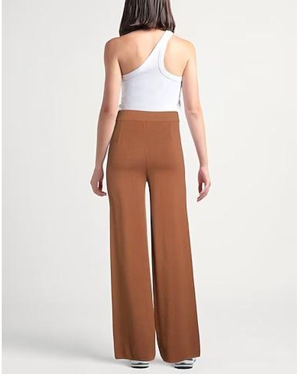 Max Mara Brown Loose Knit Pants