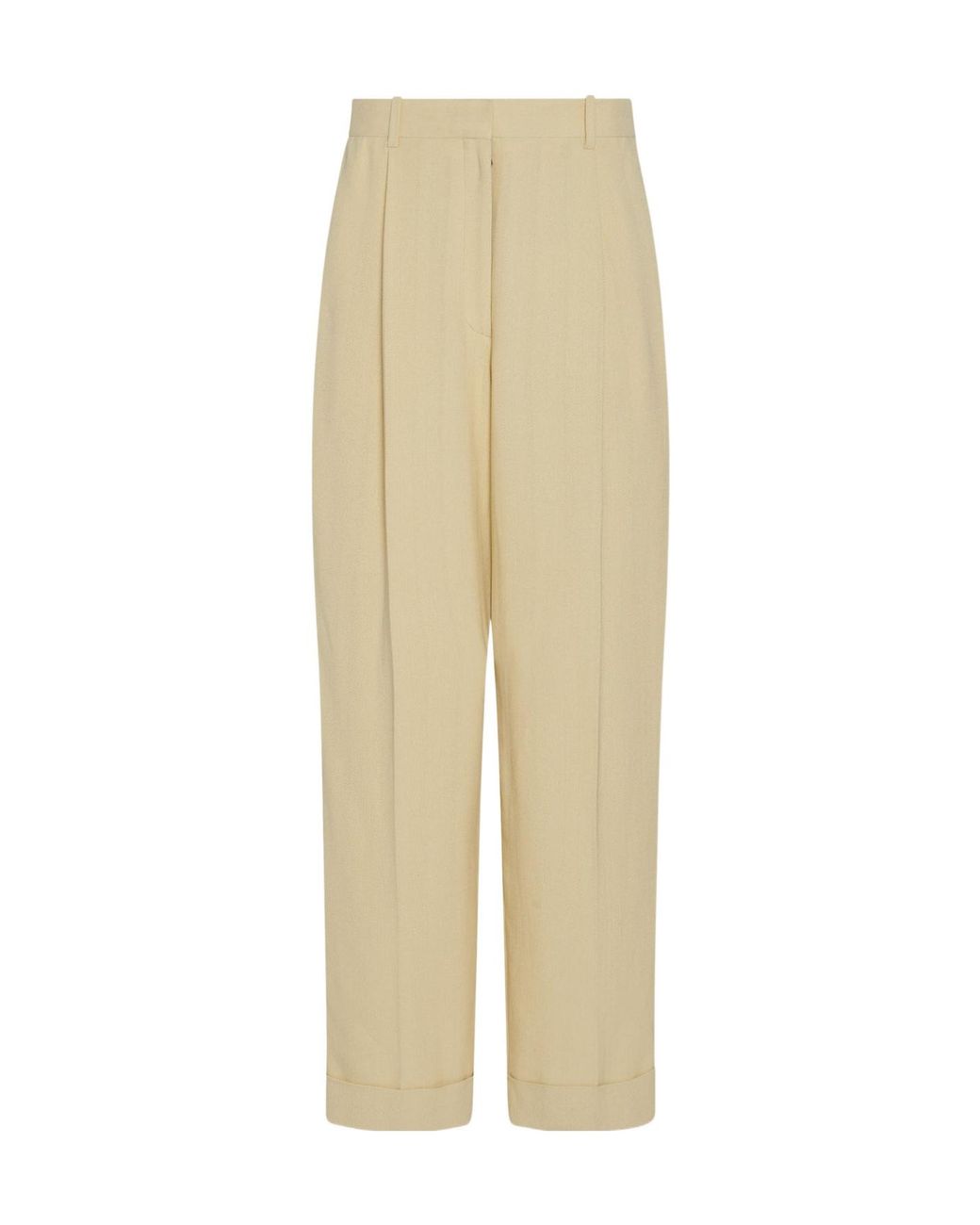 The Row Natural Tor Pleated Casual Pants