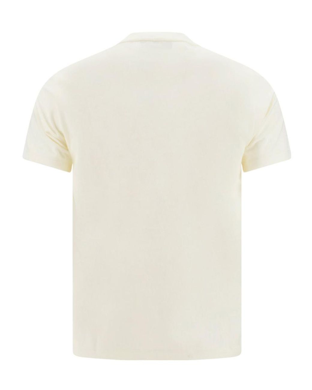 MCM White Logo Printed Crewneck T-Shirt