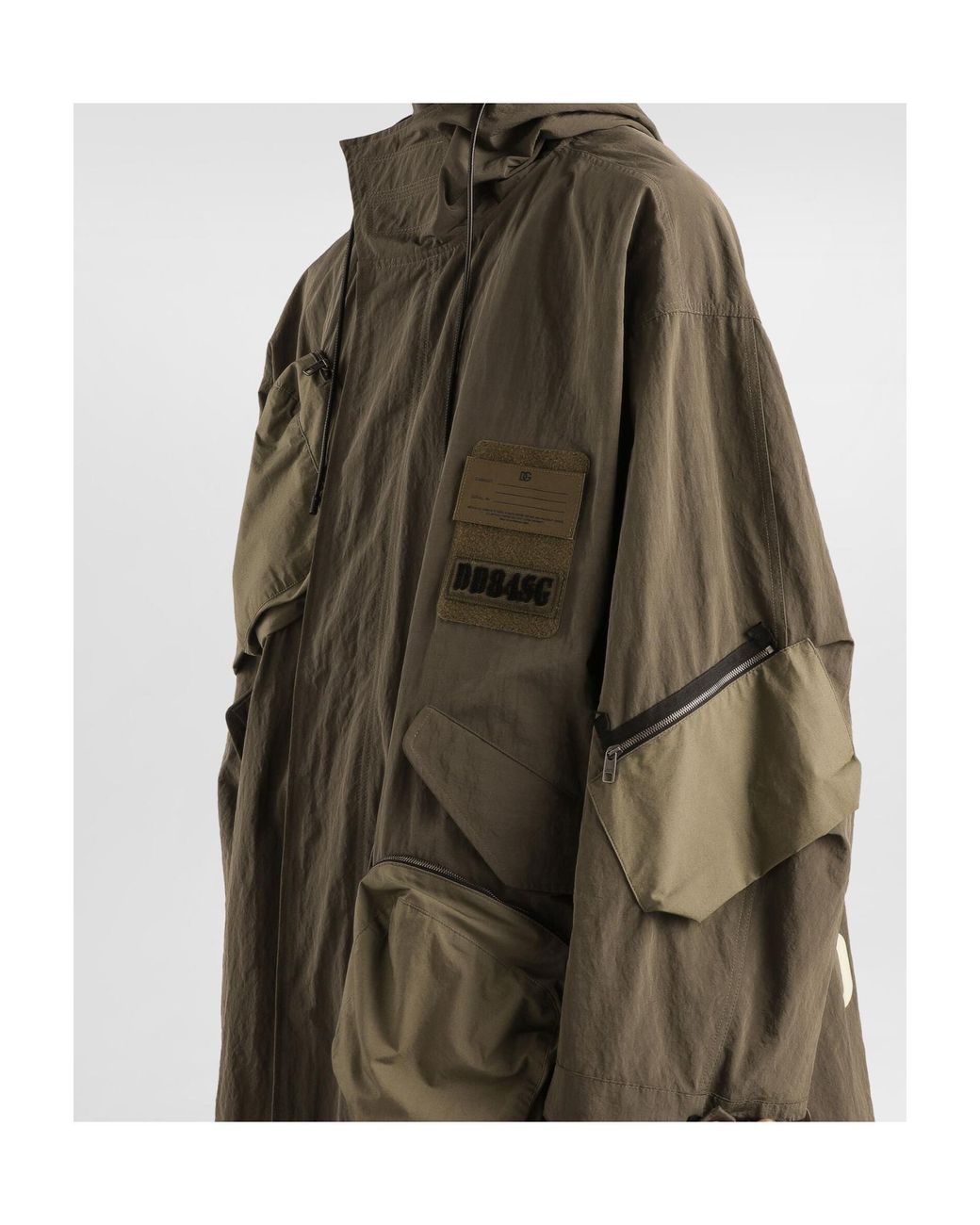 Dolce & Gabbana Multicolor Multi-Pocket Hooded Jacket for men