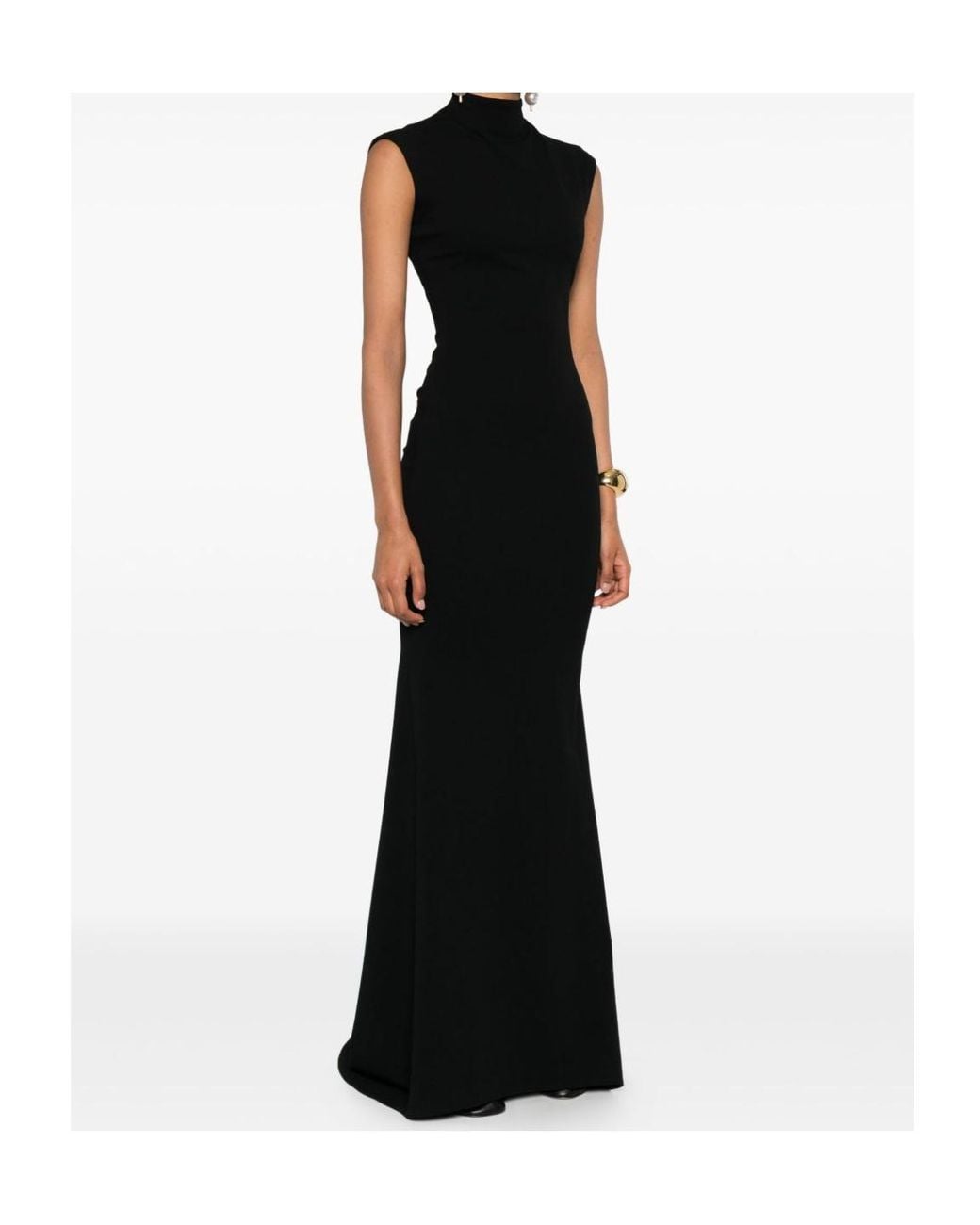 Jacquemus Black Figure-Hugging Maxi Dress