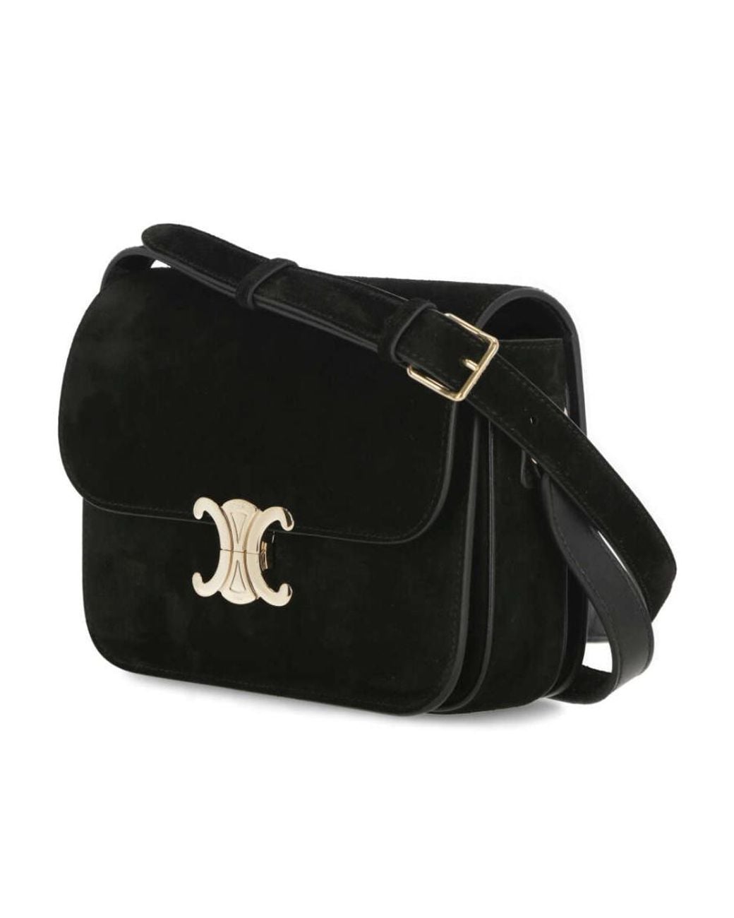 Céline Black Flip Shoulder Bag