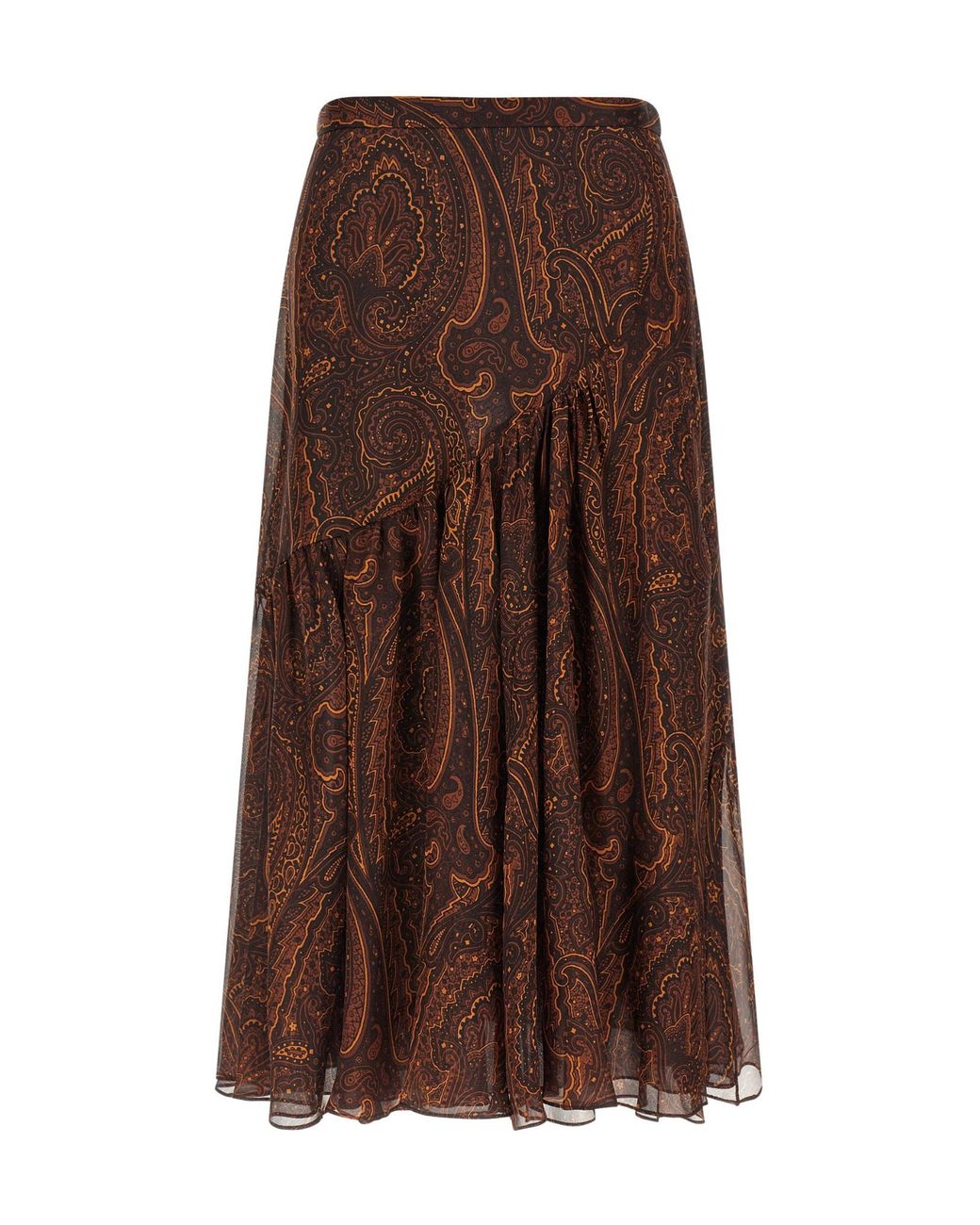 Etro Brown Paisley Skirt