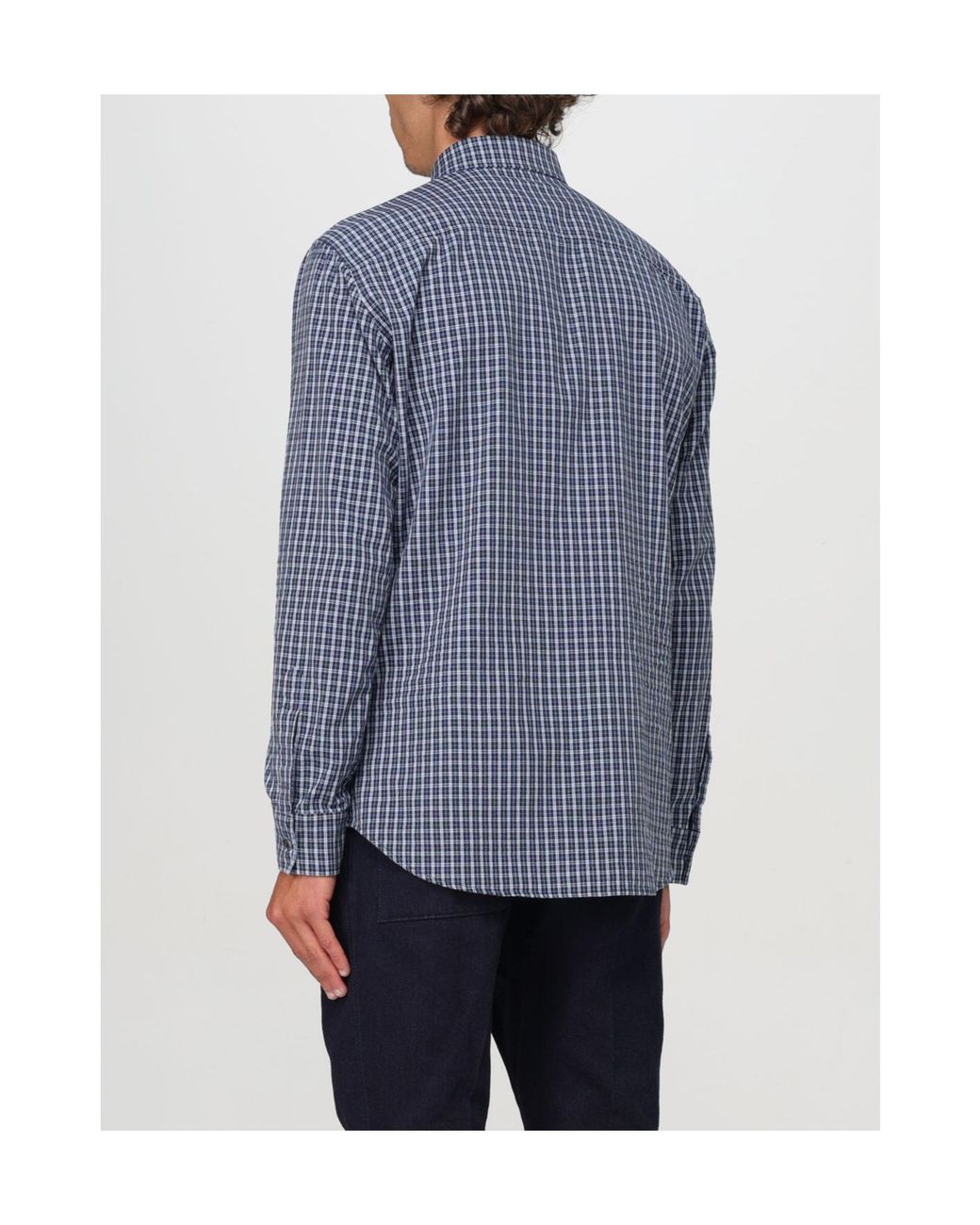 DSquared² Blue Checked Shirt for men