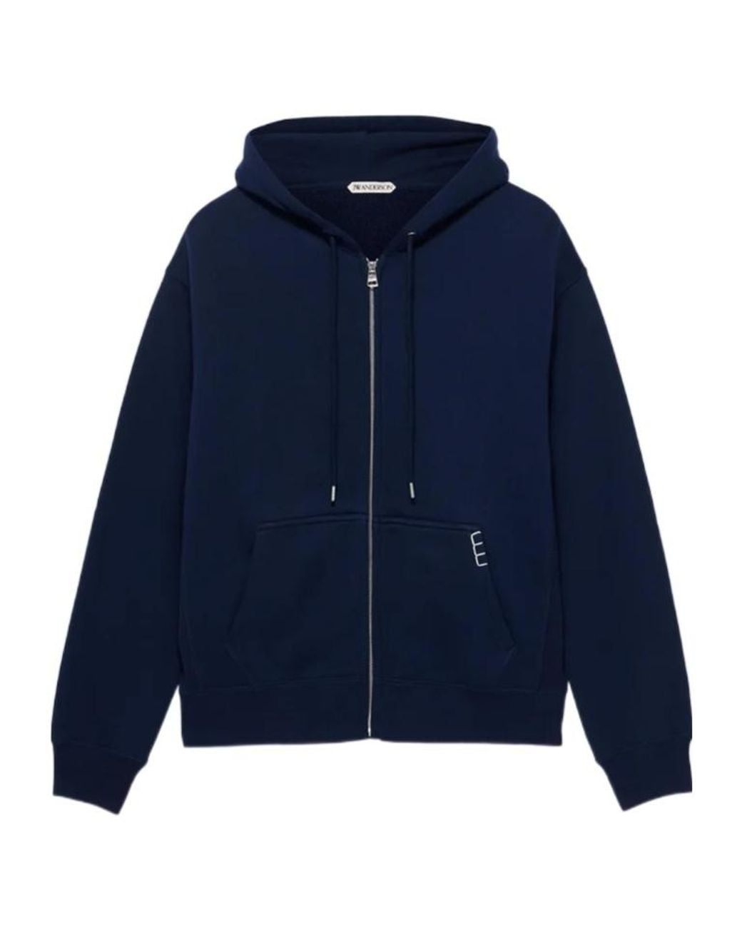 J.W. Anderson Blue Jw Anderson Zip-Up Drawstring Hoodie for men