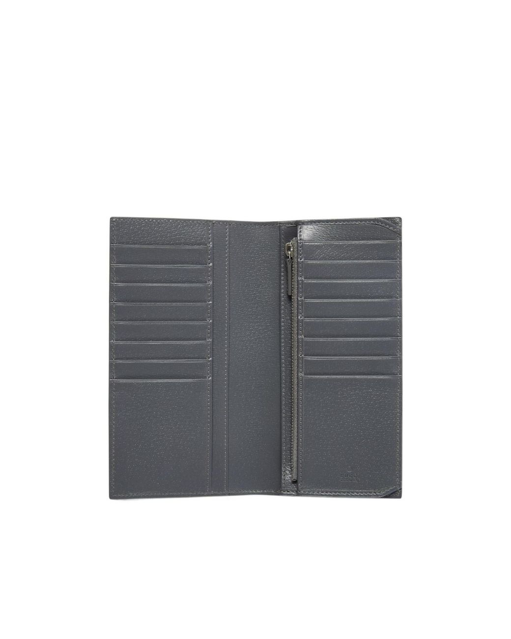 Gucci Gray Interior Gg Long Wallet for men