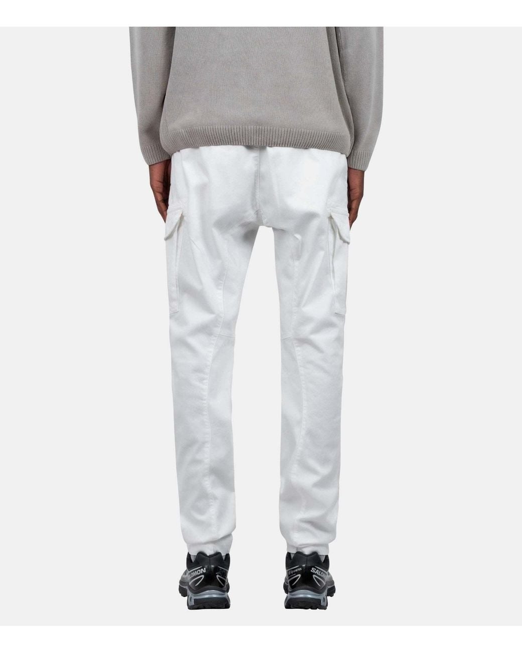 C P Company Gray C.P.カンパニー レンズ ディティール カーゴパンツ for men