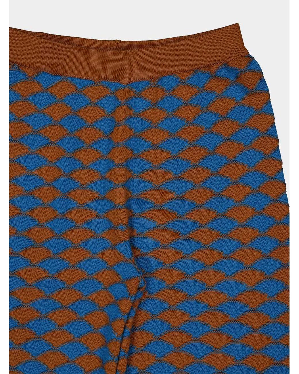 LaDoubleJ Blue Lounge Printed Palazzo Pants