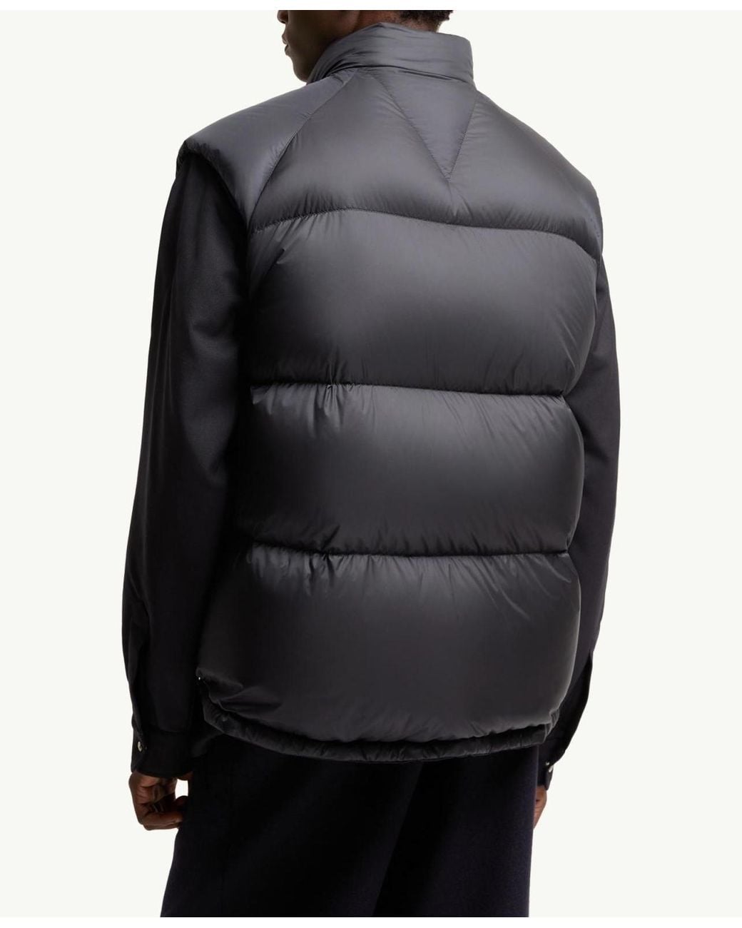 Moncler Gray Tibb Reversible Down Vest for men