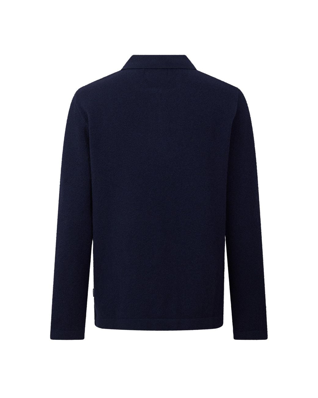 Barbour Blue Collared Knit Sweater for men