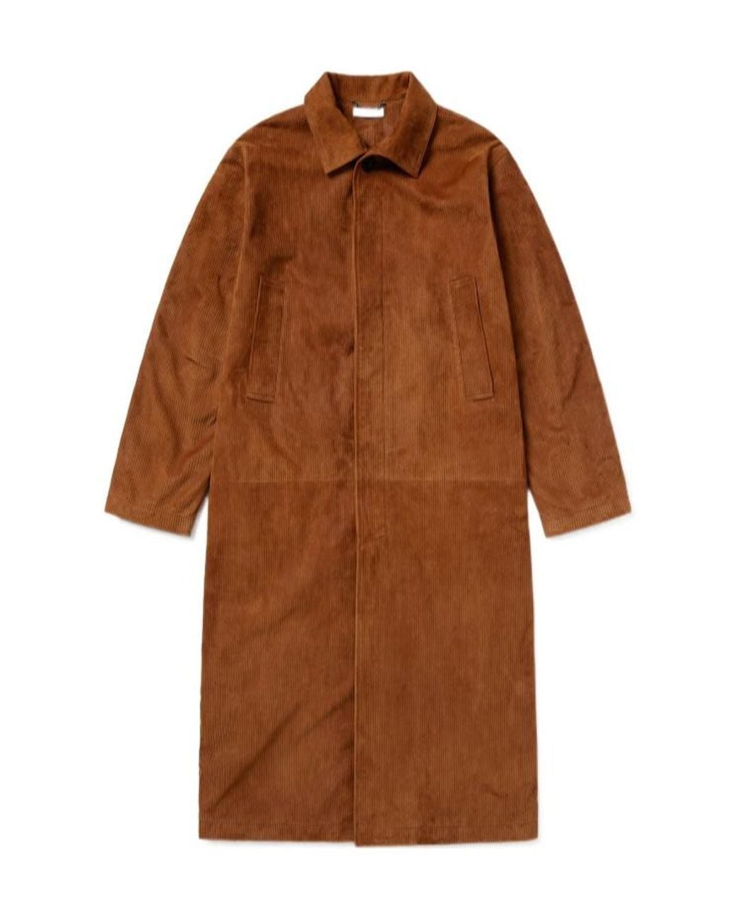 1989 STUDIO Brown Textured Longline Coat