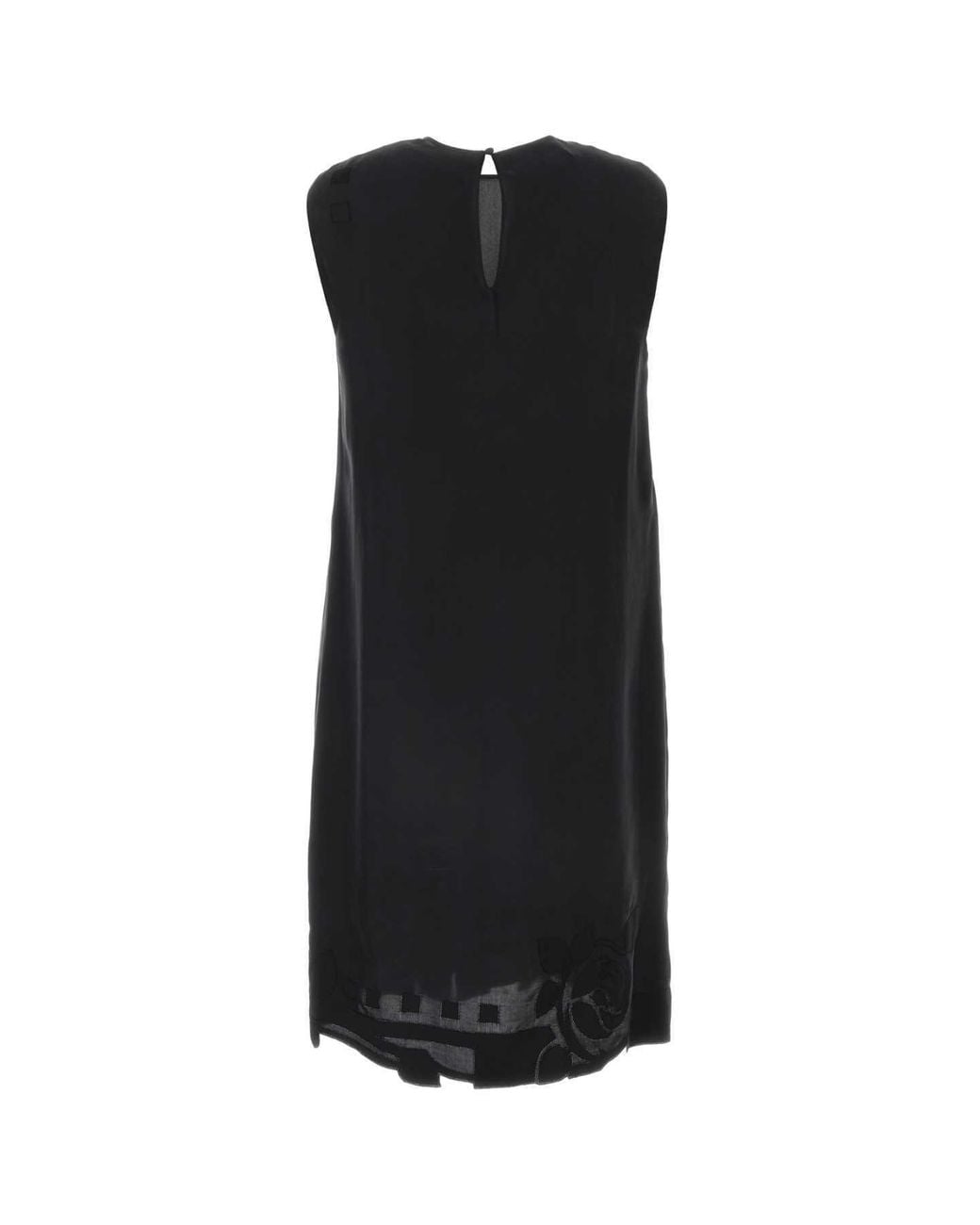 Prada Black Crewneck Sleeveless Dress