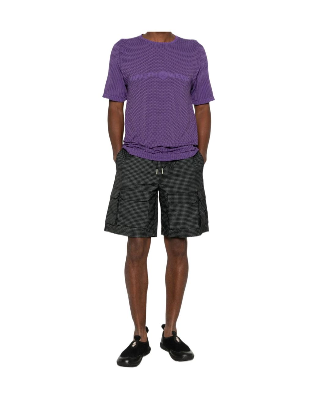 Roa Purple Hivee Dryarn Seamless T-Shirt for men