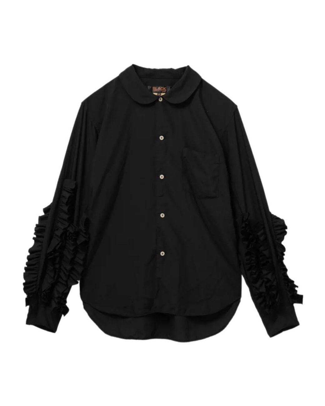 Comme des Garçons Black Ruffled Shirt for men