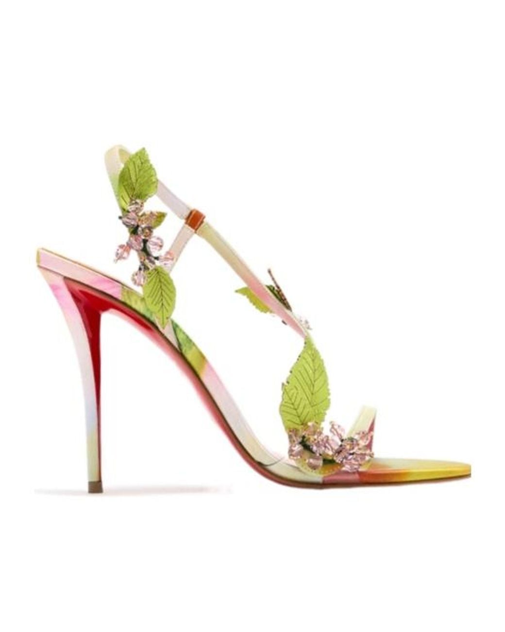 Christian Louboutin Metallic Rosa Fruit Sandals