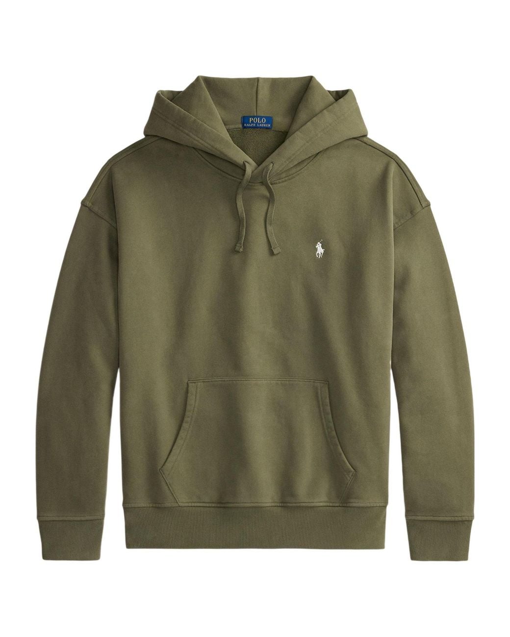 Polo Ralph Lauren Green Simple Solid-Color Hoodie for men