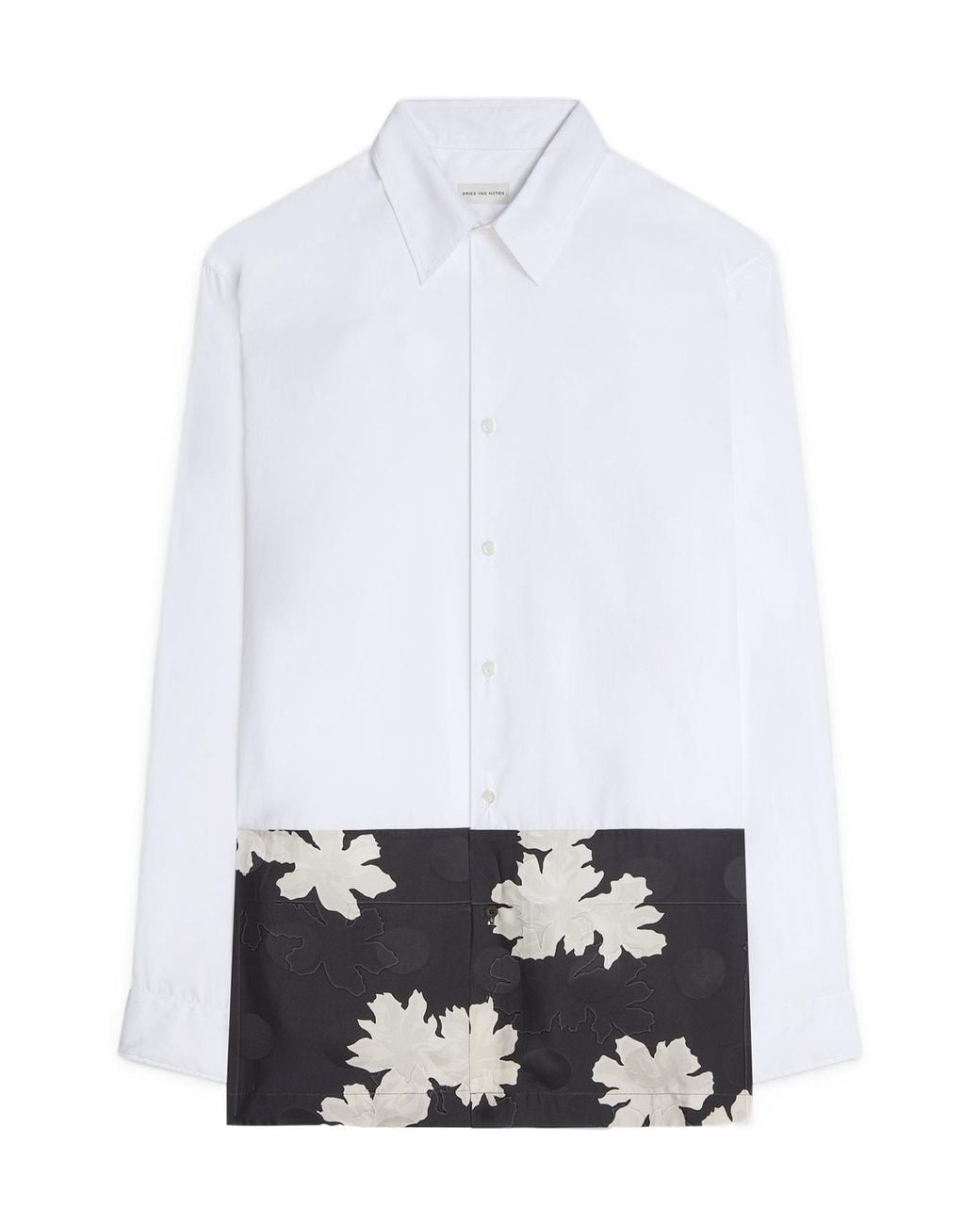 Dries Van Noten White Capero Long-Sleeved Shirt for men