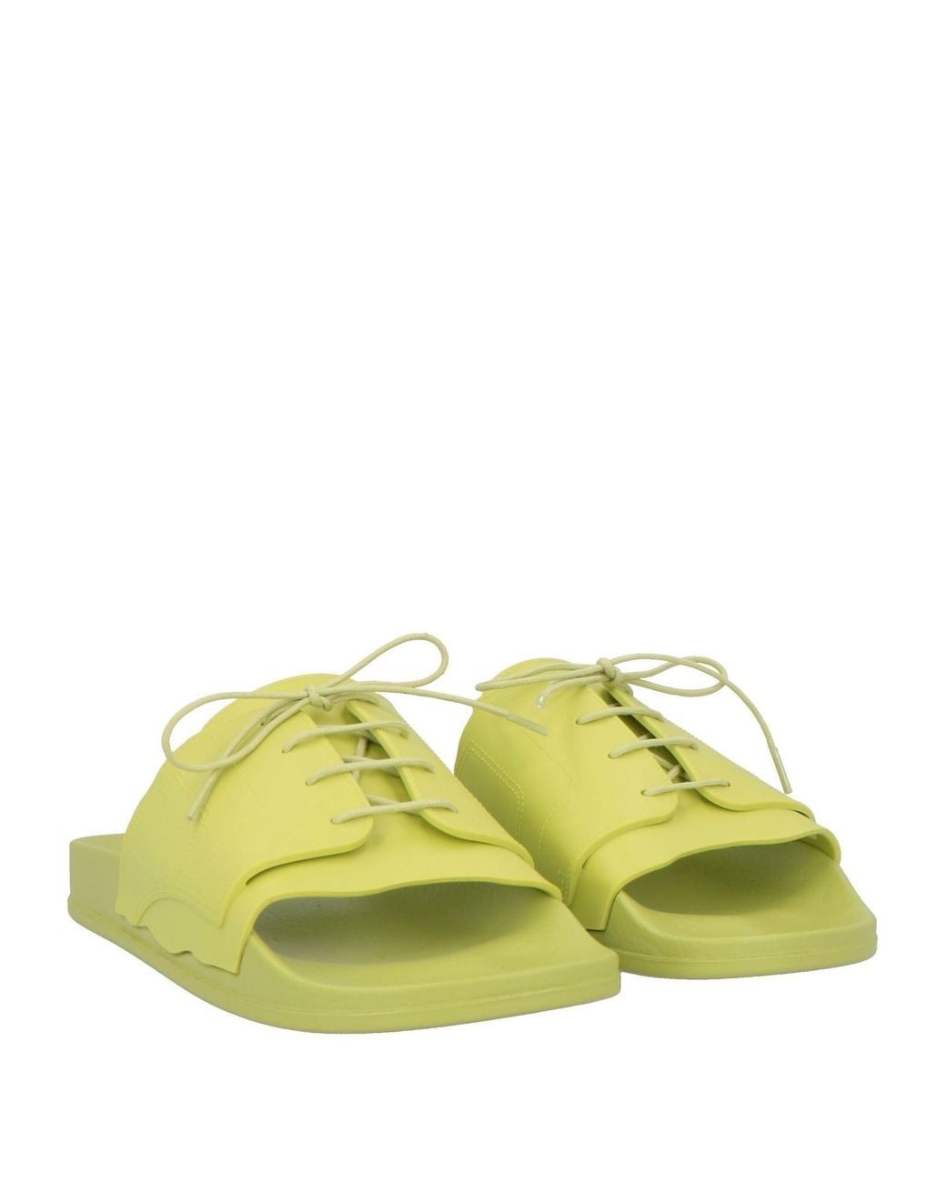 Maison Margiela Yellow Simple Rubber Slides