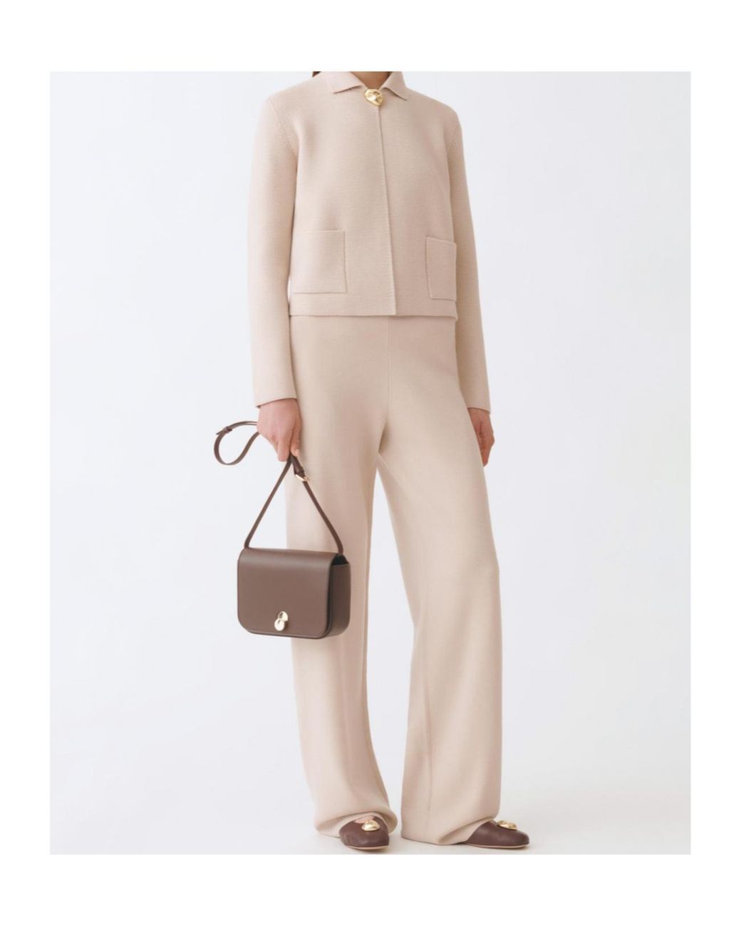 Fabiana Filippi Natural Knitted Jogging Pants