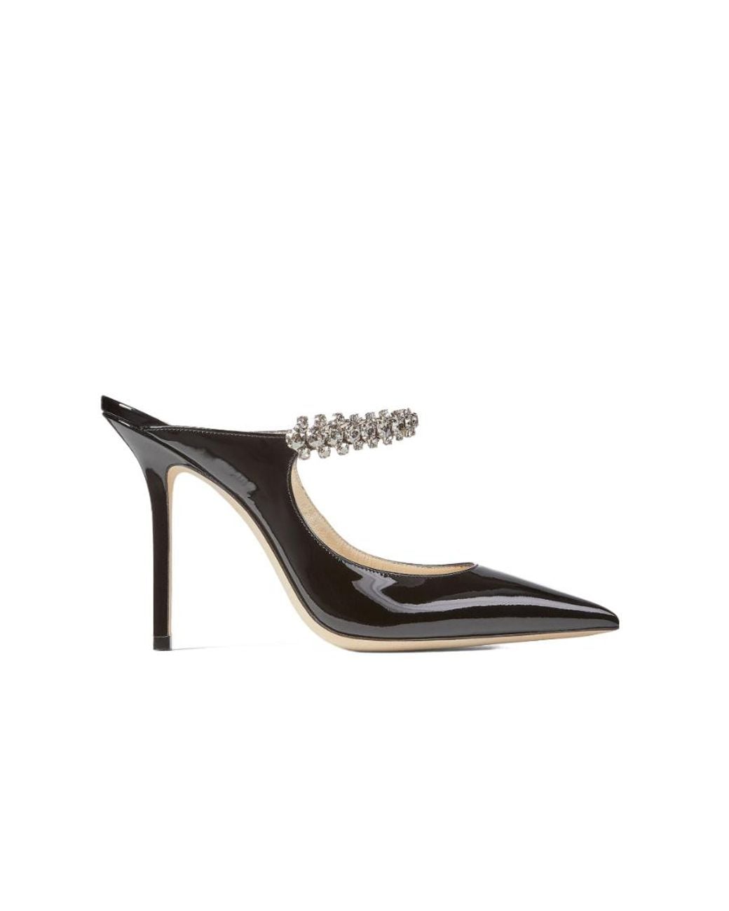 Jimmy Choo White Bing Embellished Heeled Pumps