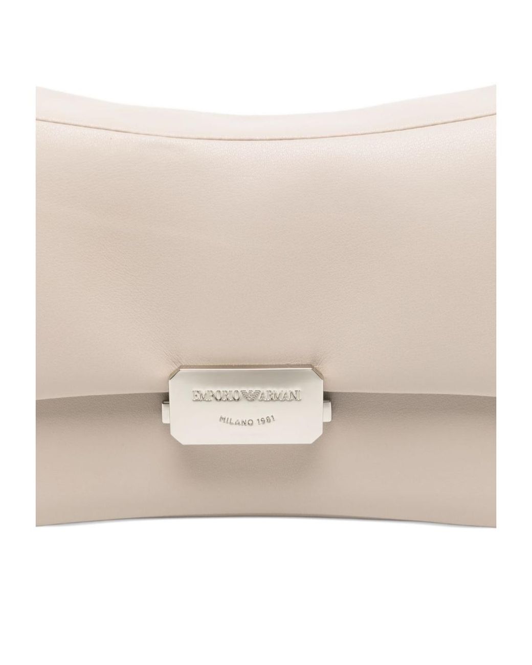 Emporio Armani Natural Logo-Plaque Shoulder Bag