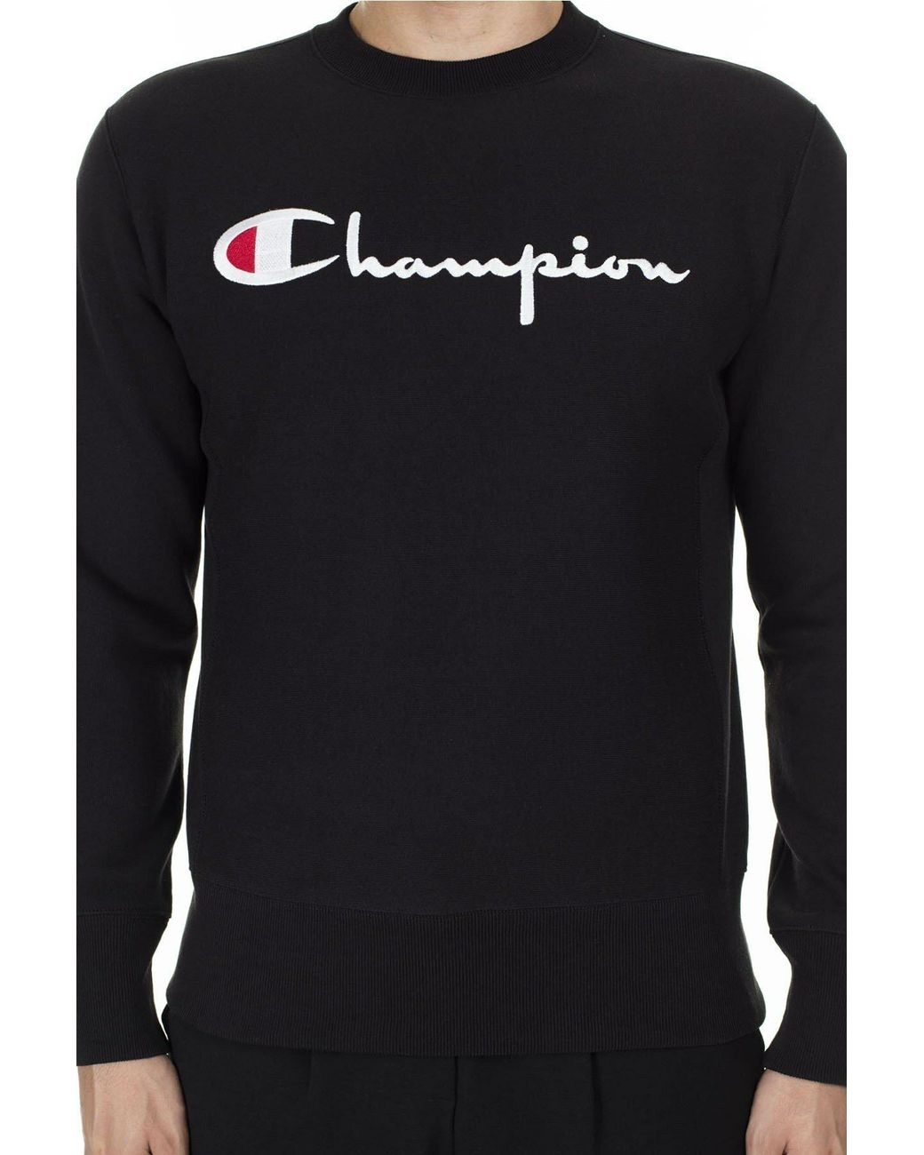 Champion Black Printed Pattern Pullover