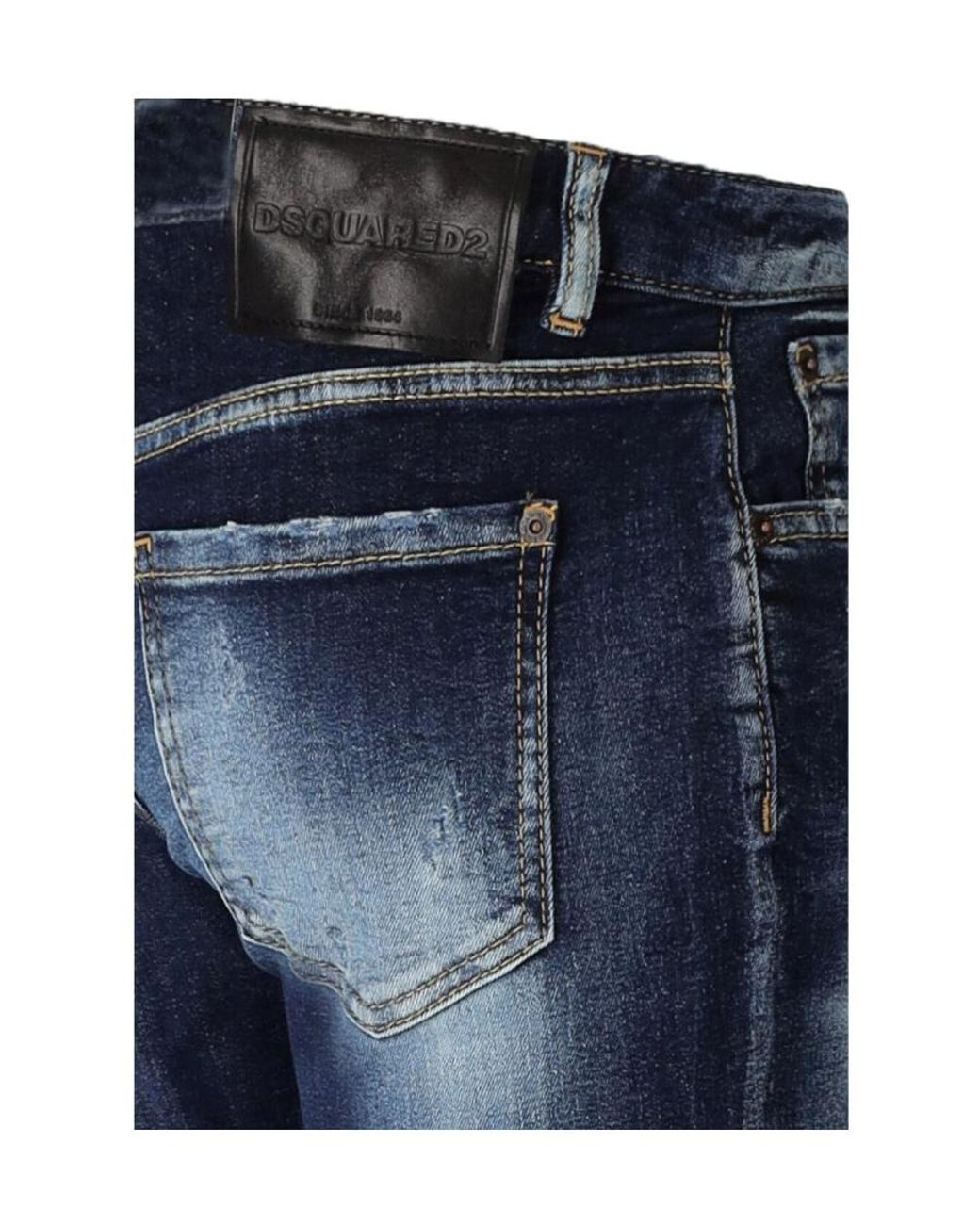DSquared² Blue High-Waisted Flared Jeans