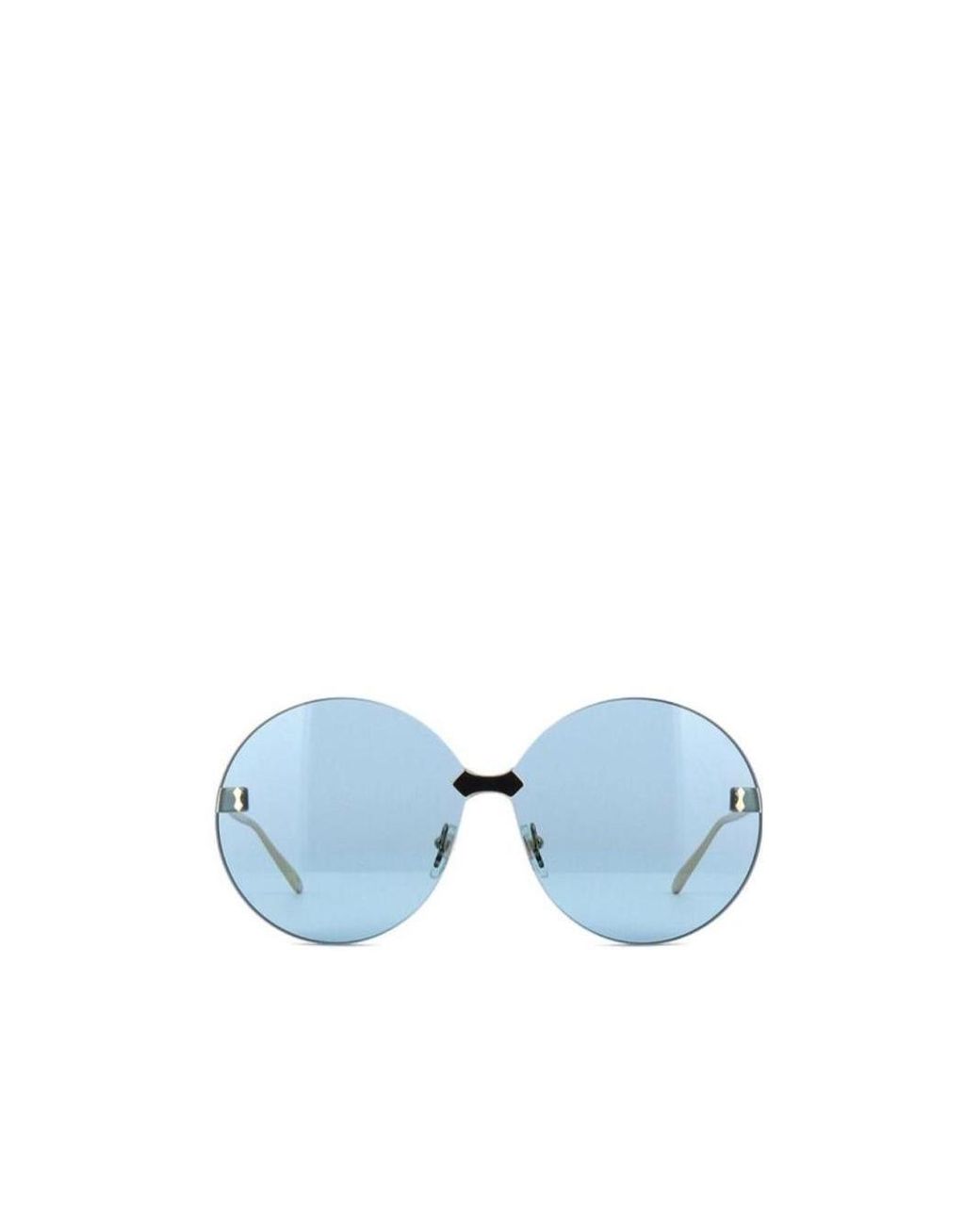 Gucci Blue Round Sunglasses