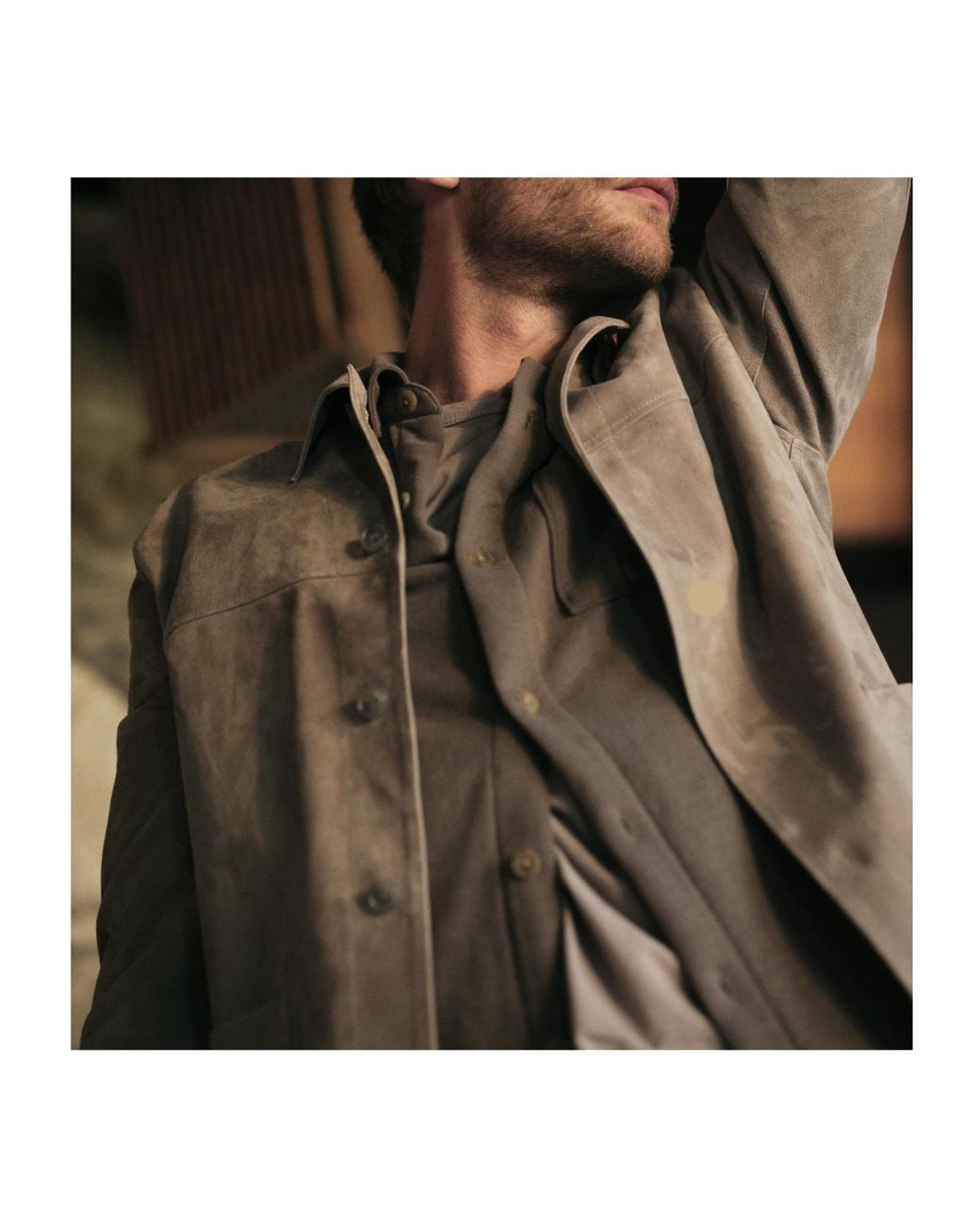 Vince Brown Suede Lambskin Jacket for men