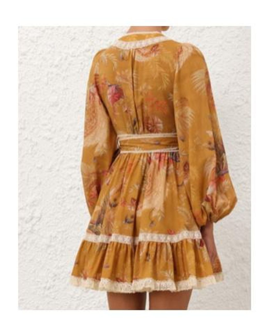 Zimmermann Multicolor Ascension Frill Mini Dress