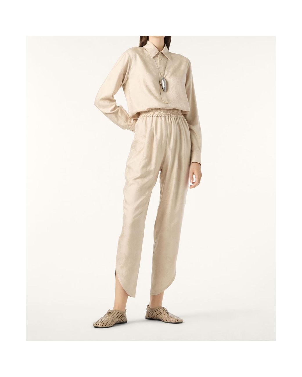 Loro Piana Natural Thea Long-Sleeved Shirt