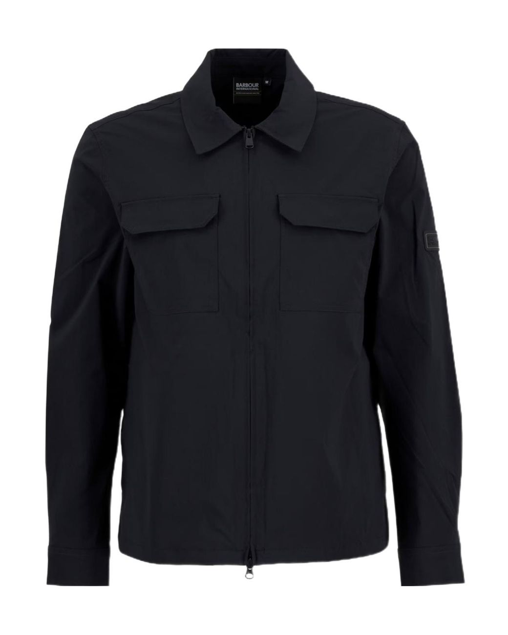 Barbour Blue Zippered Long-Sleeved Casual Jacket for men