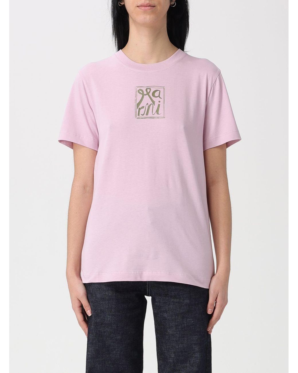 Marni Pink Printed T-Shirt