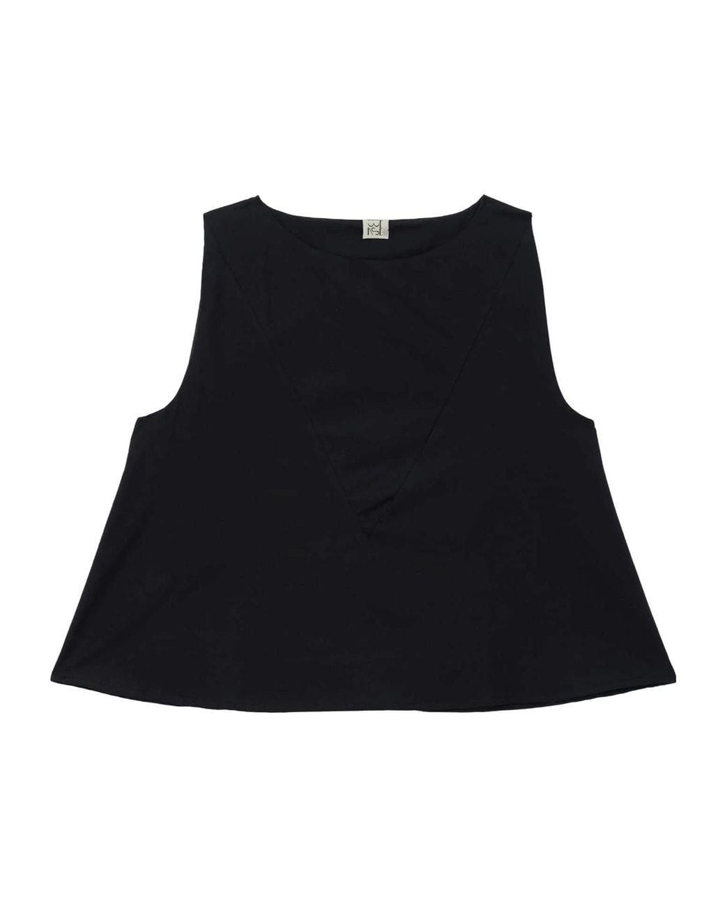 Baserange Black Sleeveless Top