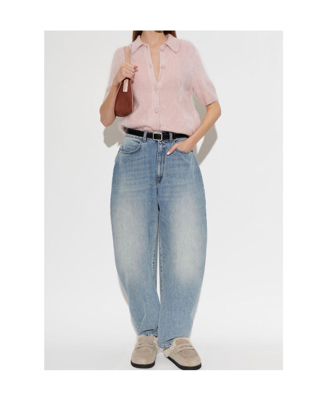 Rag & Bone Pink Short-Sleeve Knit Cardigan