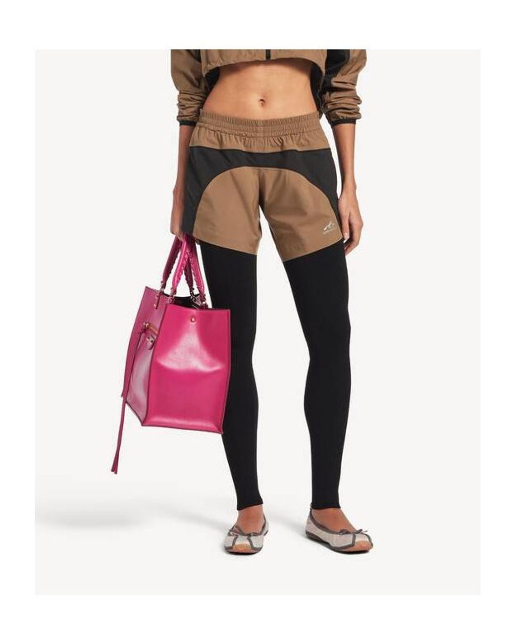 Balenciaga Natural Techwear Tracksuit Shorts