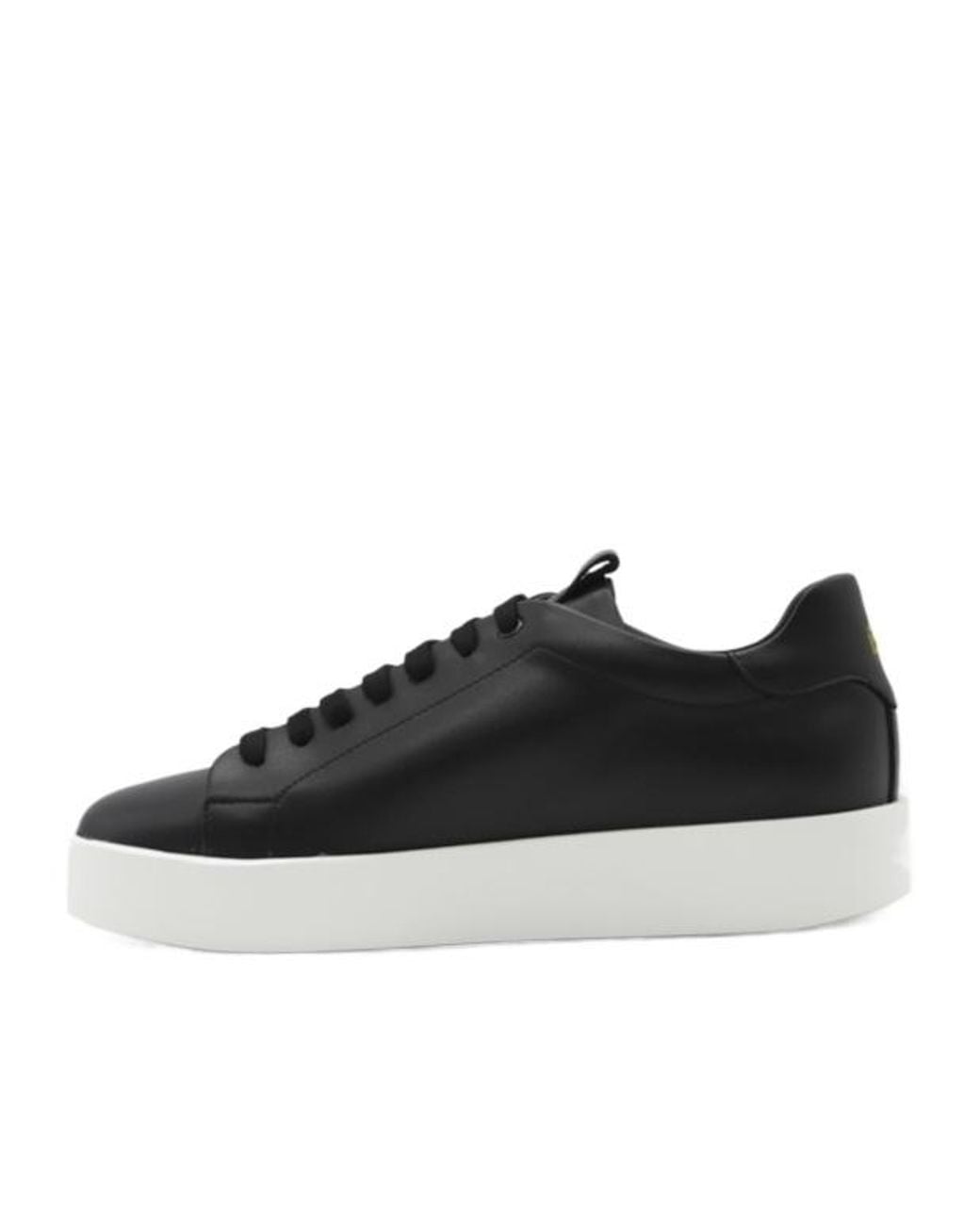 Giuliano Galiano Black Road Low-Top Leather Sneakers for men