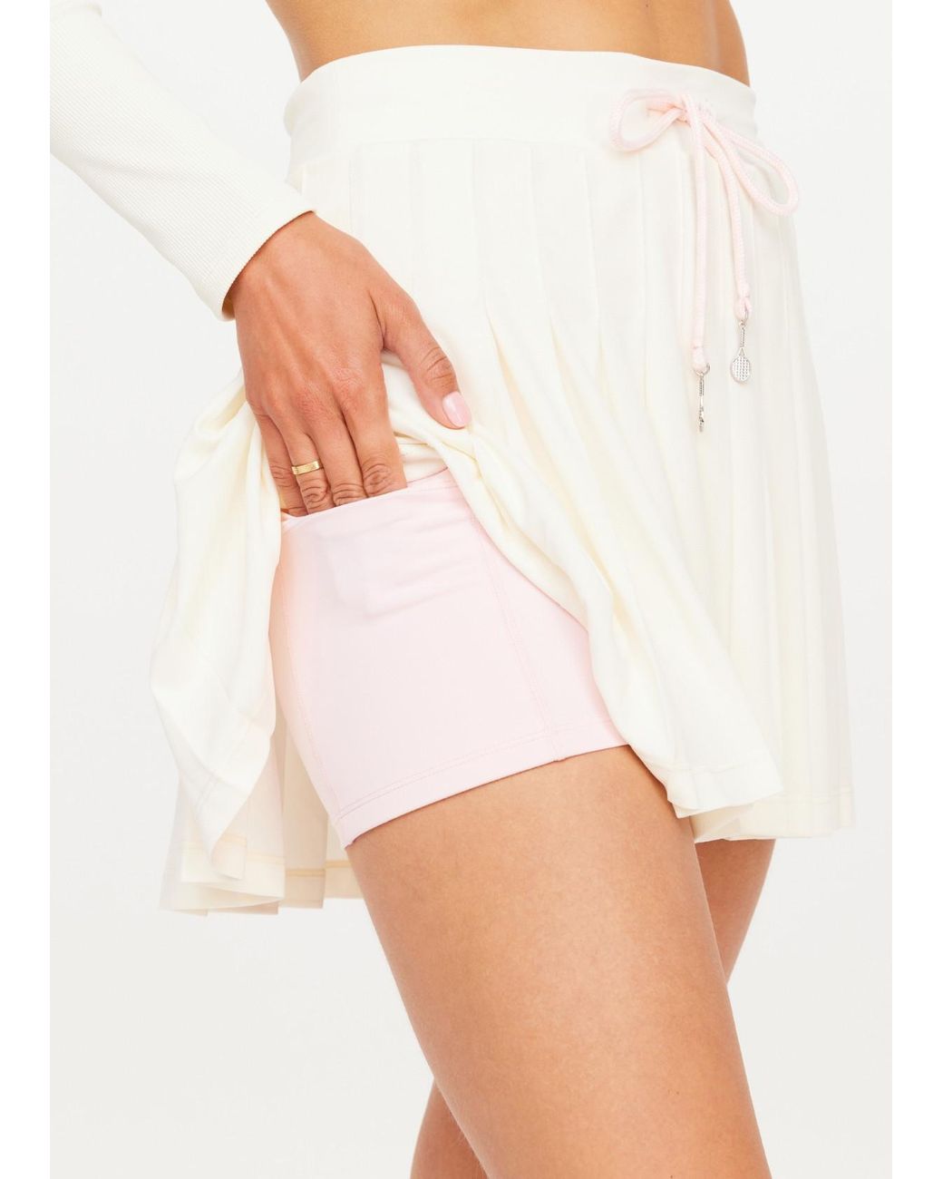 The Upside White Cadiz Pleated Skirt
