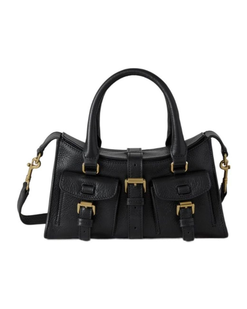 Mulberry Black Mini Roxanne Tote Bag