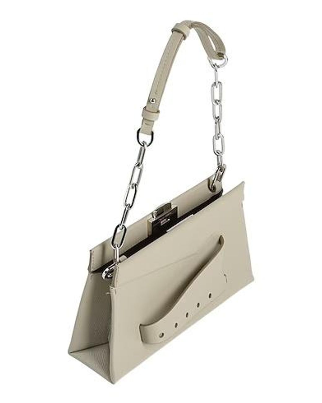 Maison Margiela White Leather Handbag