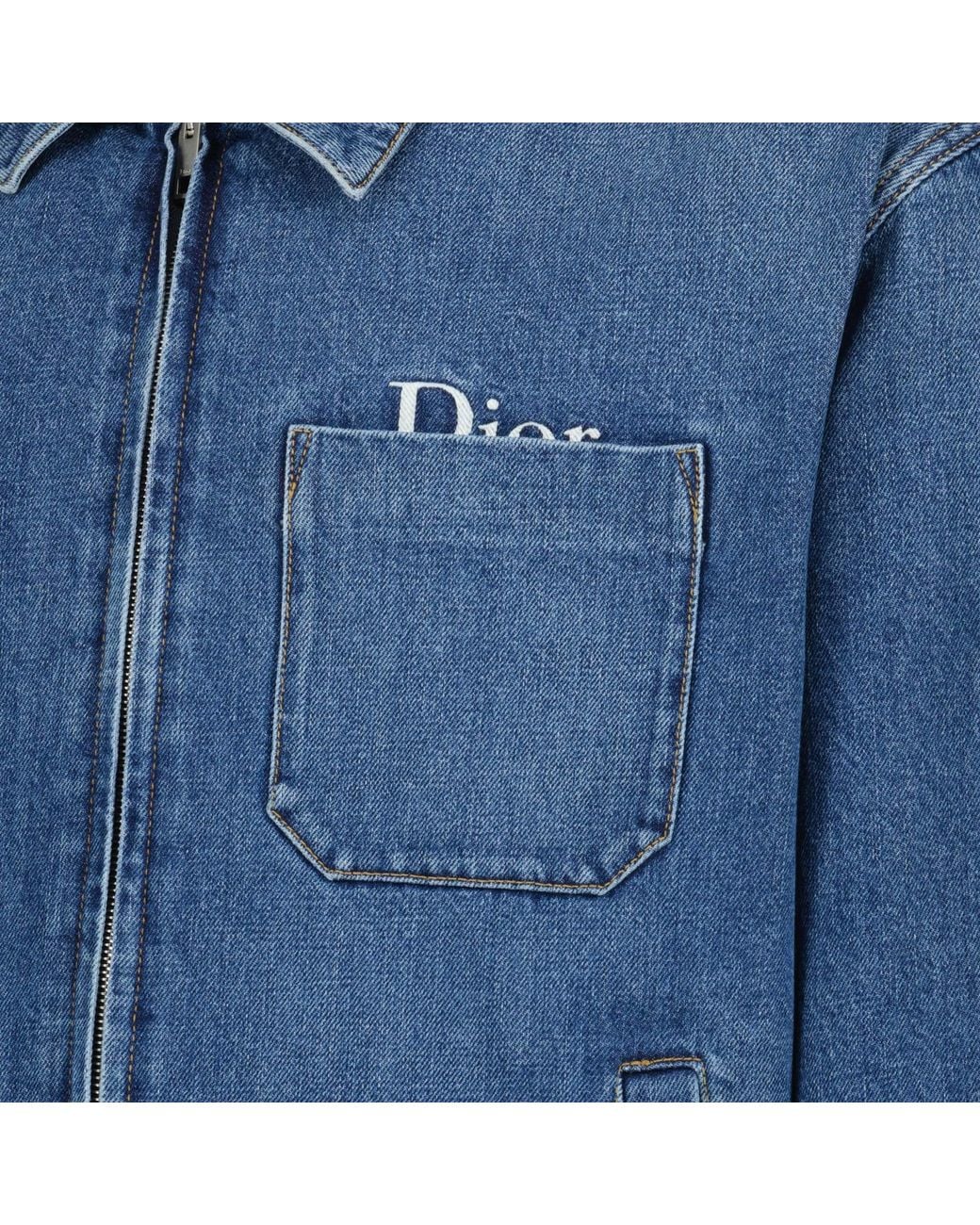 Dior Blue Homme Zipped Jacket for men