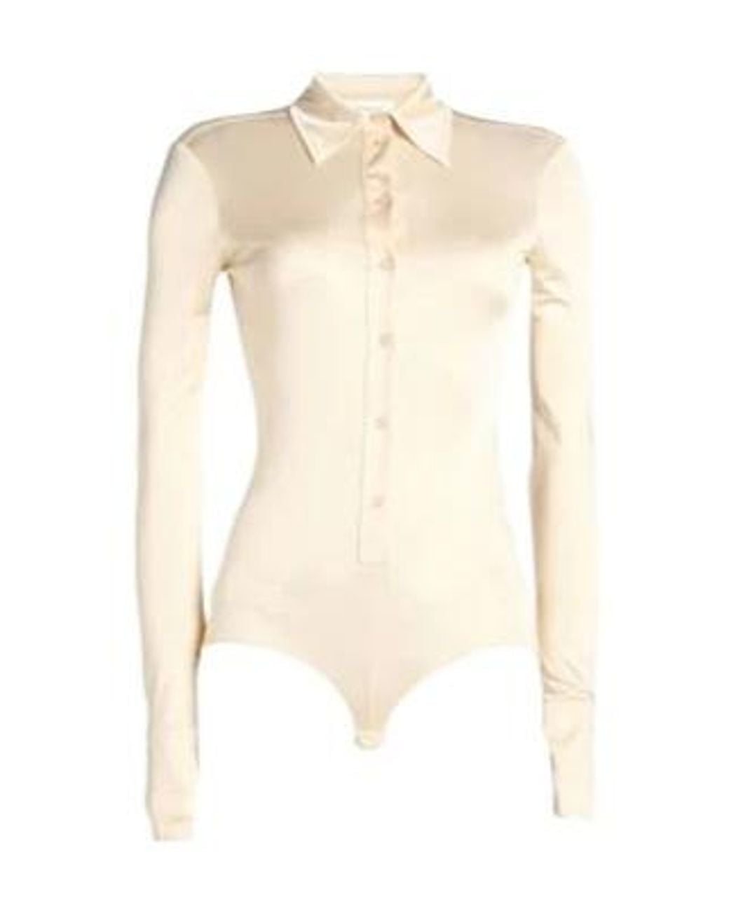 Sportmax Natural Plain Colour Bodysuits