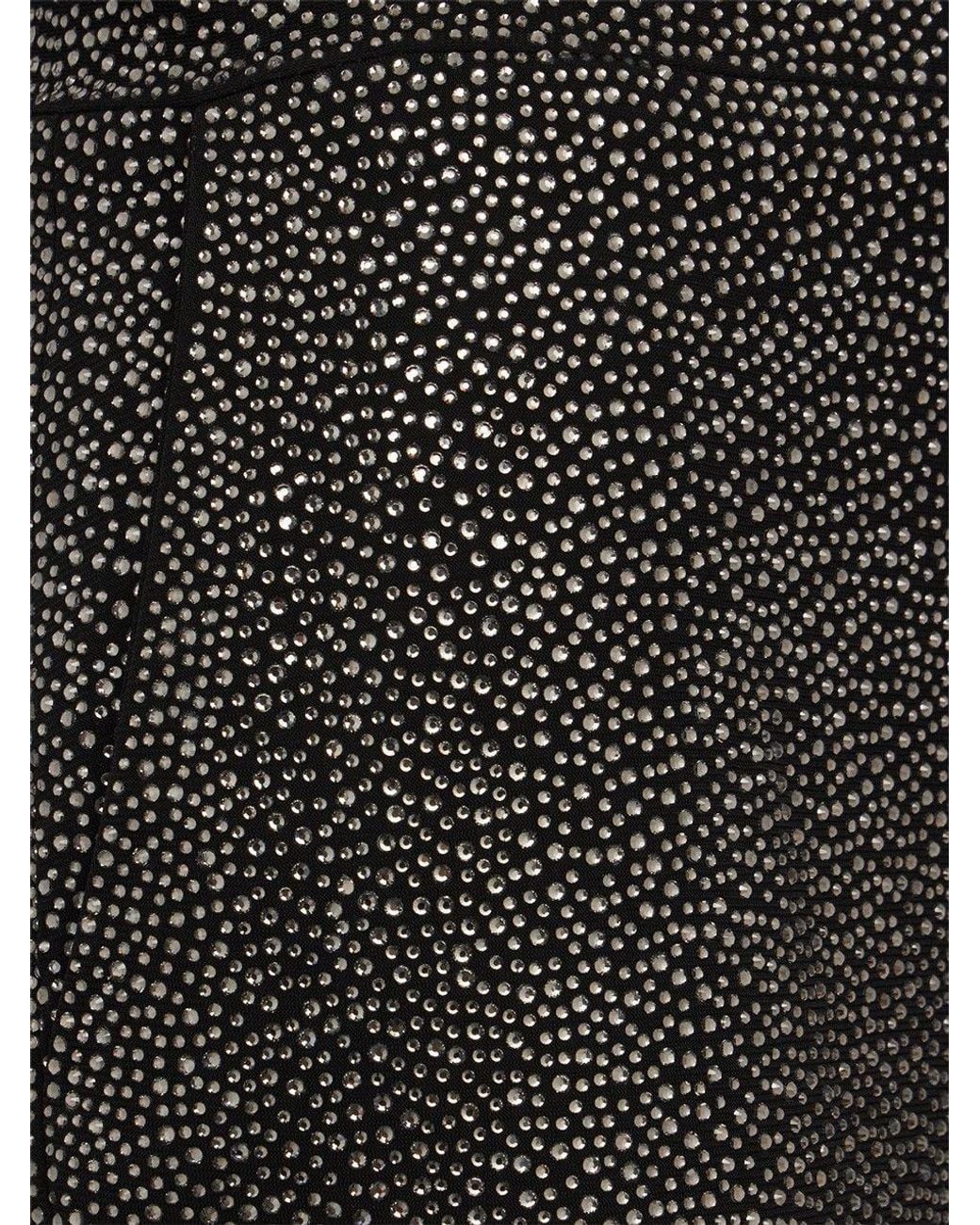 GIUSEPPE DI MORABITO Black Crystal-Embellished Skirt