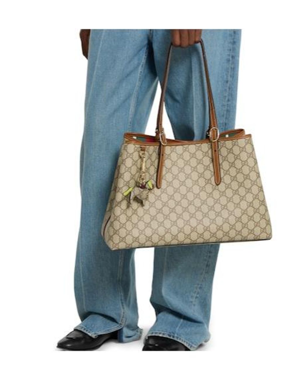 Gucci Metallic Dog-Shaped Bag Charm