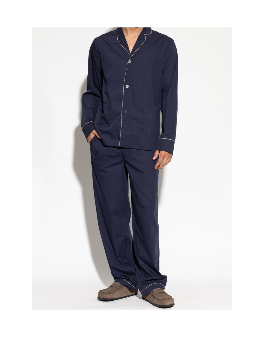 Paul Smith Blue Contrast Piped Pyjamas for men
