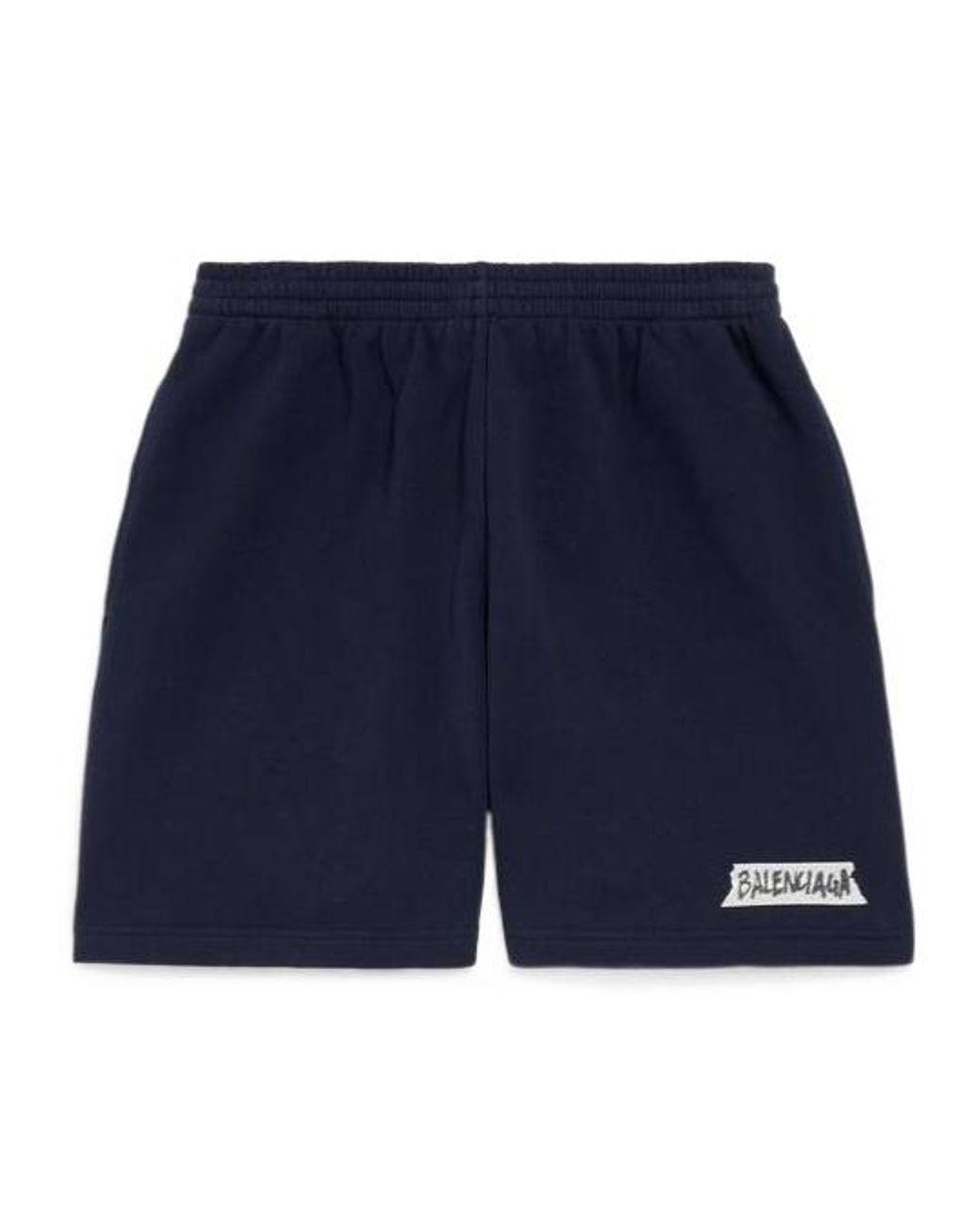 Balenciaga Blue Masking Tape Regular Fit Shorts for men