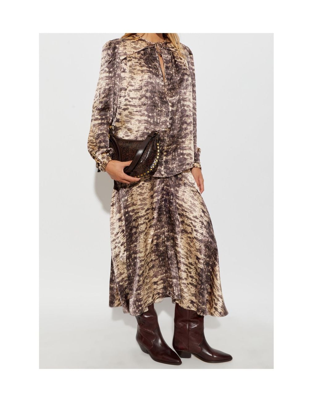 Isabel Marant Brown Long-Sleeved Top